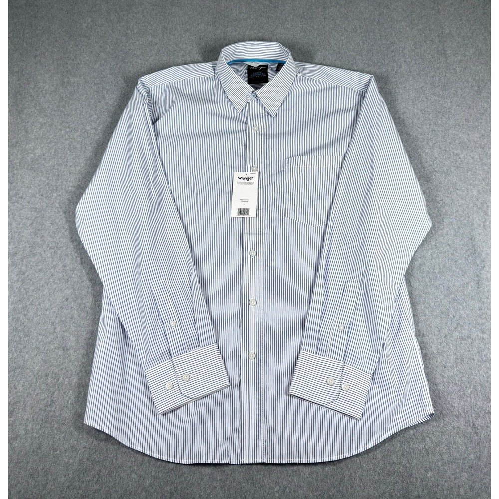 Wrangler X Cody Johnson Men's L Striped Print Long Sleeve Button-Down Western - Picture 1 of 6